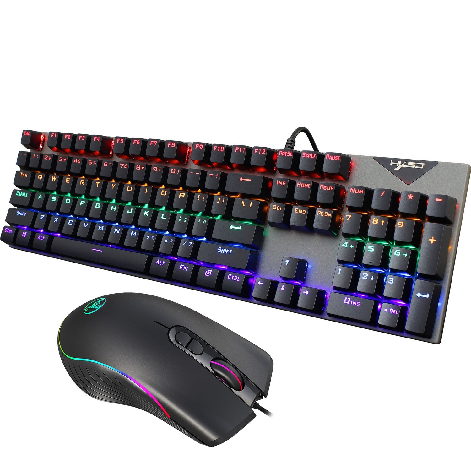 Vip Keyboard Suspended keycaps with real mechanical feel illuminated RGB keyboard a ...
