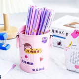 Cylindrical wrought iron pen holder DIY creative desktop storage bucket multifunctional stationery pen holder - V.I.P Digital Presence