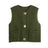 Street Fashion Crochet Hollow Vest Solid Color Versatile Round Neck Jacket - V.I.P Digital Presence