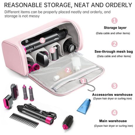 Dyson Hair Dryer Bag, Multifunctional Curling Iron Storage Bag, Portable and High - aesthetic Makeup Bag - V.I.P Digital Presence