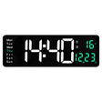 13/16 Inches Large LED Digital Wall Clock ,Wall Mounted Remote Control Temperature Date Week Display Timer Dual Alarm Clock - V.I.P Digital Presence