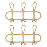 Kids Room Decor Hanger Rattan Wall Hooks Kids Garments Organizer Rack Clothes Hat Hanging Hook Rattan Hanger - V.I.P Digital Presence