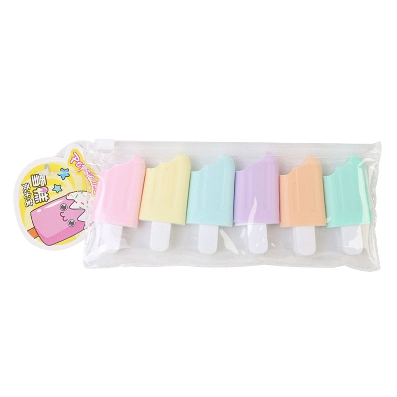 1 mini resaltador bonito con dibujos animados, marcador de pintura, material de papelería para la escuela y la oficina, cápsula de vitaminas Kawaii divertida.