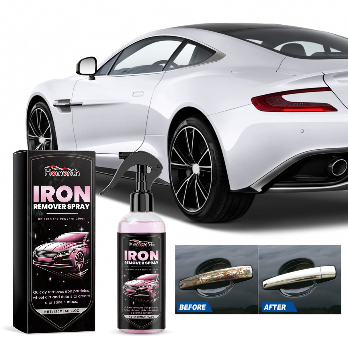 Iron Remover Spray, Vehicle Rust Polishing Cleaning Decontamination Care Multi-Purpose Maintenance Agent - V.I.P Digital Presence