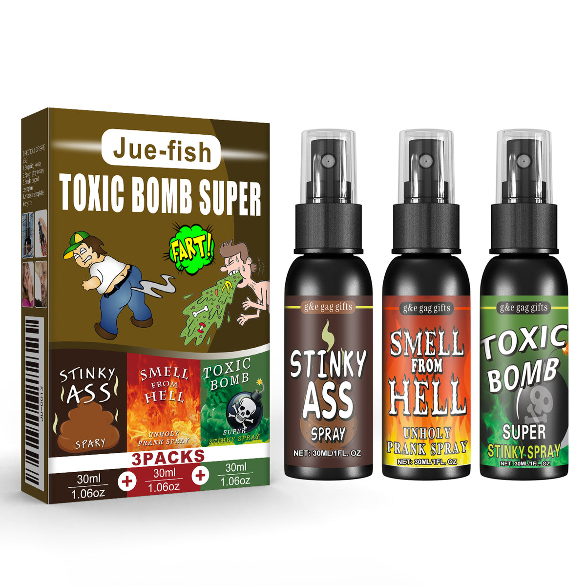 Fart Spray, April Fool's Day Pooper Toy Spoof Stink Entertainment Poop Hell Bomb Smell - V.I.P Digital Presence