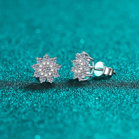 925 Sterling Silver Moissanite Zircon Stud Earrings - V.I.P Digital Presence