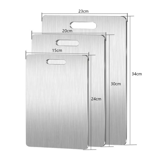 Medical - grade Pure Titanium Double - Sided Kitchen Cutting Board. Easy to clean. - V.I.P Digital Presence