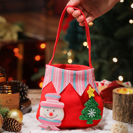 Christmas Safe Fruit Bag, Apple Bag, Christmas Gift Bag, Santa Claus, Snowman, Elk, Kindergarten Decoration Candy - V.I.P Digital Presence