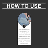 Glass Repair Kit Automotive Windshield Cracks Scratches Clear Vision Portable Adhesive - V.I.P Digital Presence