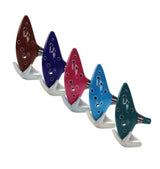 1 ocarina de cerámica esmaltada de 12 agujeros con llave C (1 unidad)