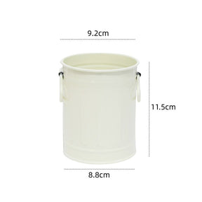 Cylindrical wrought iron pen holder DIY creative desktop storage bucket multifunctional stationery pen holder - V.I.P Digital Presence