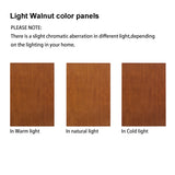 Lighting Curio Diapali cabinet with adjustable shelves, mirror back panel, tempered glass door (without light bulb), walnut wood - V.I.P Digital Presence