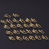 26 English letters micro inlaid zircon nose clip fake nose ring without hole puncture nose ornament - V.I.P Digital Presence