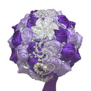 Artificial Wedding Bouquets Hand Made Flower Rhinestone Bridesmaid Crystal Bridal Wedding Bouquet - V.I.P Digital Presence