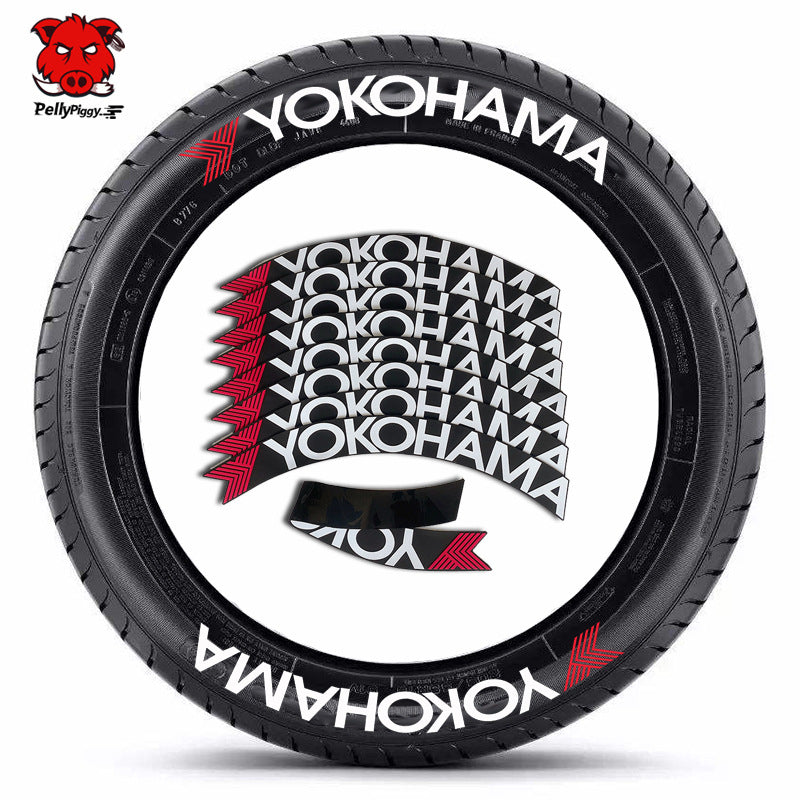 [One-piece set] Tire letter sticker one-piece set One-piece set Suitable for 4 tires No accessories included - V.I.P Digital Presence