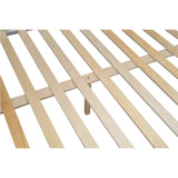 Wood Twin over Full Bunk Bed with Ladder White