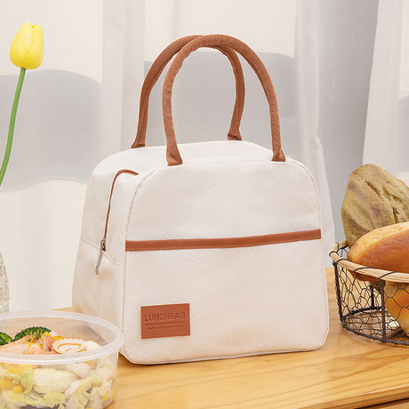 Simple style trendy thick waterproof lunch bag insulation fresh portable Oxford cloth lunch bag storage picnic bag - V.I.P Digital Presence