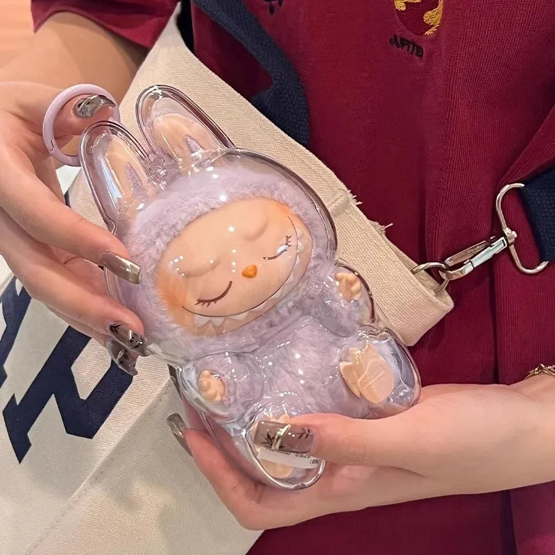 17cm Labubu Protector Case Labubu V1V2V3 Suitable for Wearing Clothes Protective Acrylic Storage Case Transparent DIY Gifts - V.I.P Digital Presence