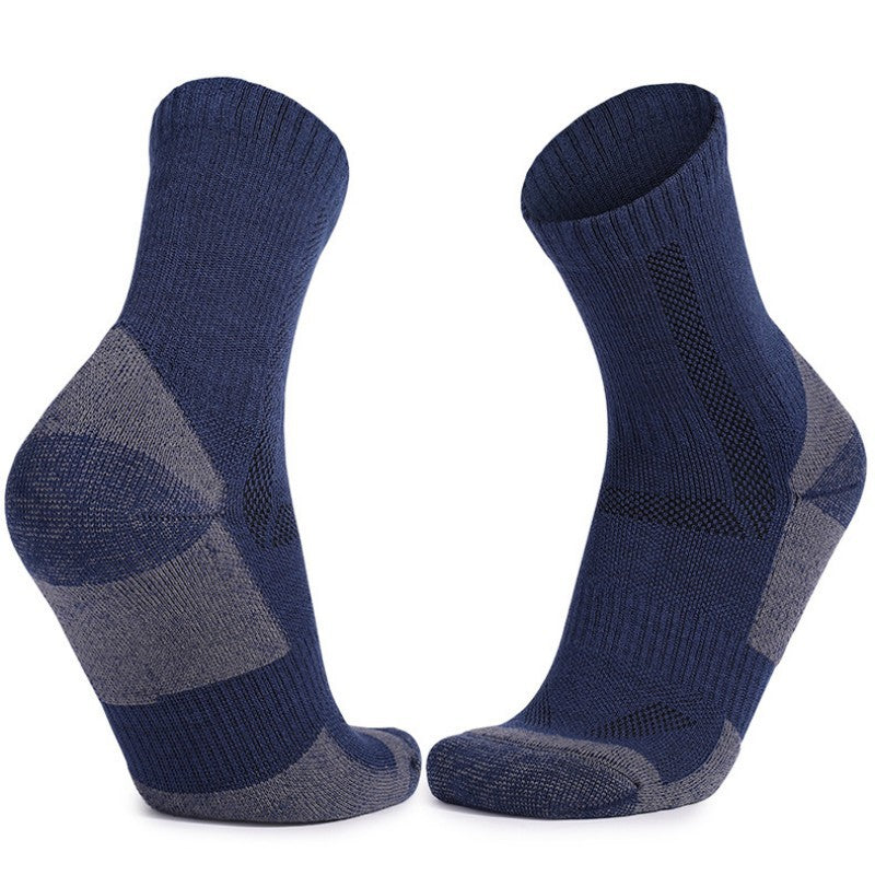 Merino Wool Socks Long Tube Professional Ski Socks Thickened Warm Full Wool Hoop Anti slip Pressure Sports Socks Breathable - V.I.P Digital Presence
