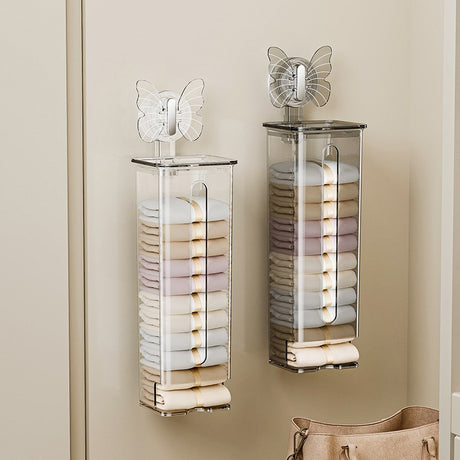 Suction cup underwear storage box sock sorting box home wardrobe wall mounted - V.I.P Digital Presence