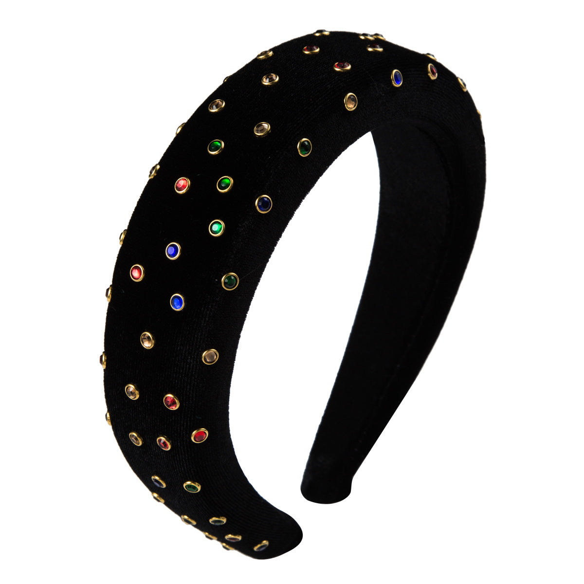 Thickened Sponge Gold Velvet Cloth Headband Female Ins Style Bag Cloth Wide-Brimmed Headband Catwalk Hair Accessories - V.I.P Digital Presence