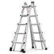 Aluminum Multi-Position Ladder with Wheels, 300 lbs Weight Rating, 22 FT - V.I.P Digital Presence