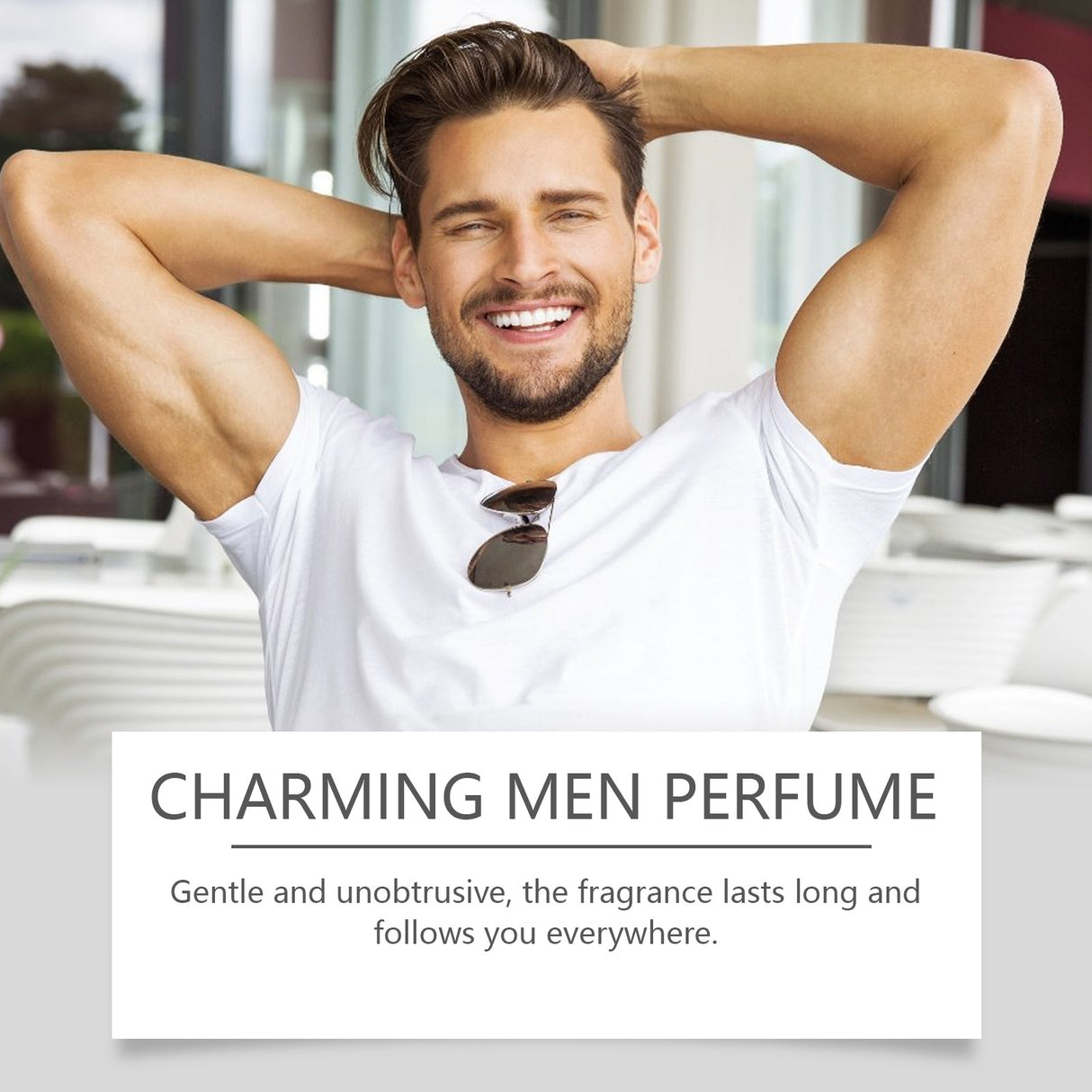 Men's Floral Pheromones Fragrance Lasting Fragrance Exudes Male Charm Niche Wooden Portable Ball Bearing Perfume - V.I.P Digital Presence