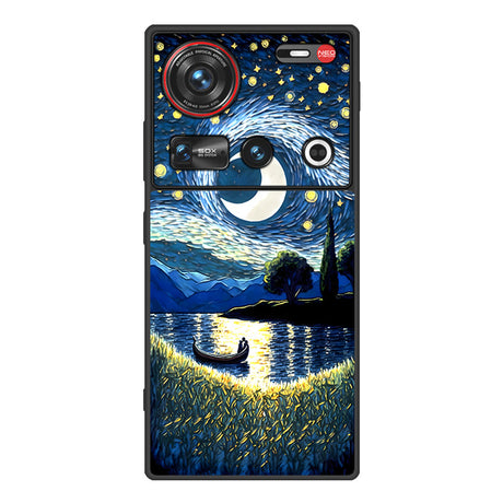 Nubia Z70Sultra Phone Case Leather Business Anti-drop Protective Cover Classic Starry Sky - V.I.P Digital Presence