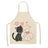 Cat Kitchen Aprons For Women Cotton Linen Bibs Household Cleaning Pinafore Home Cooking Apron kids kitchen barber - V.I.P Digital Presence
