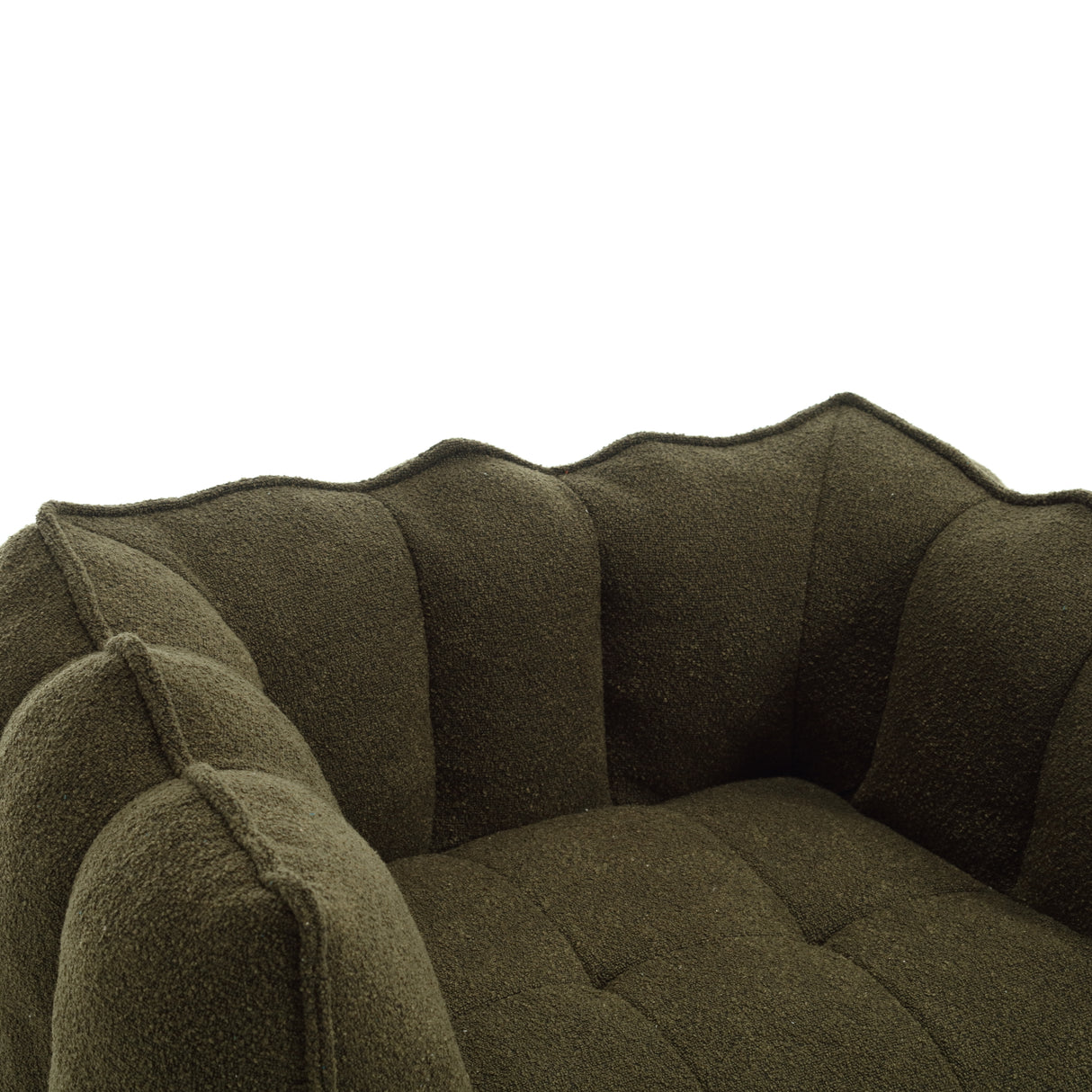 Soft Bean Bag Chair with High Resilient Foam(Chips)for living room and bedroom,Comfortable Square Lazy Sofa with Footstool - V.I.P Digital Presence
