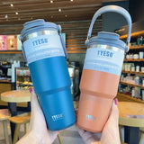 Large capacity portable insulated cup car mounted coffee cup 304 stainless steel - V.I.P Digital Presence