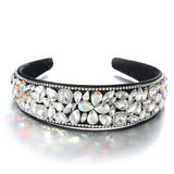 Baroque retro full set rhinestone sponge headband - V.I.P Digital Presence
