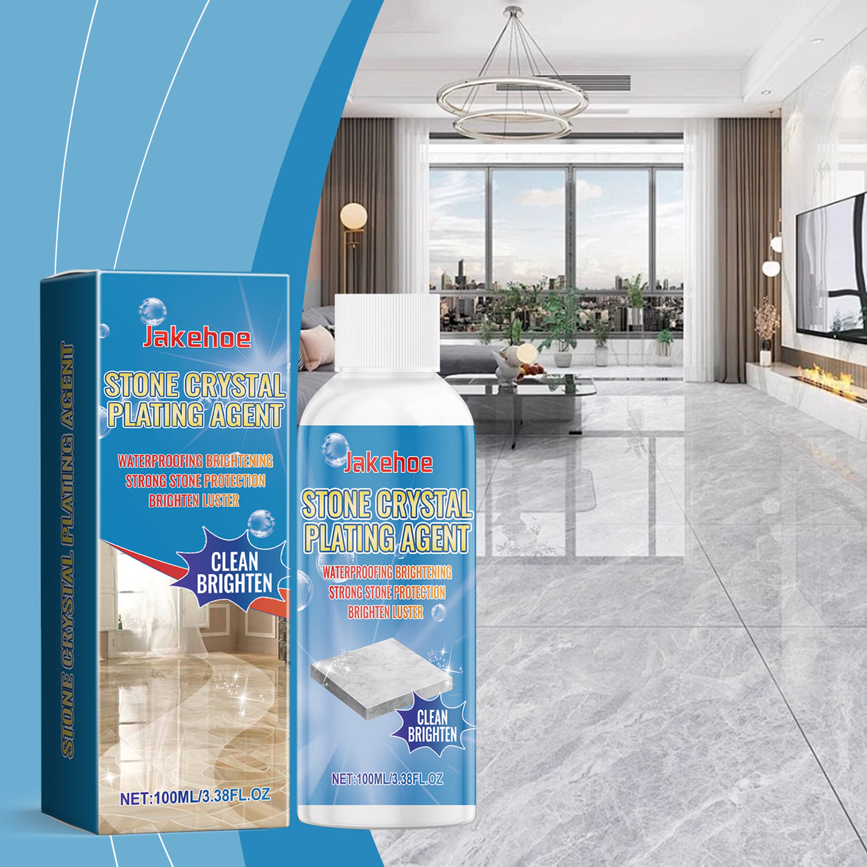 Marble Cleaning Polish Kitchen Tile Countertop Scratch Repair Cleaner Stone Crystal Plating Agent - V.I.P Digital Presence