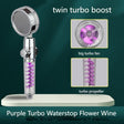 Supercharged Shower Water Purification Filtration Bathroom Shower Head Hand Held Shower Shower Head Double Large Turbo Cyclone - V.I.P Digital Presence