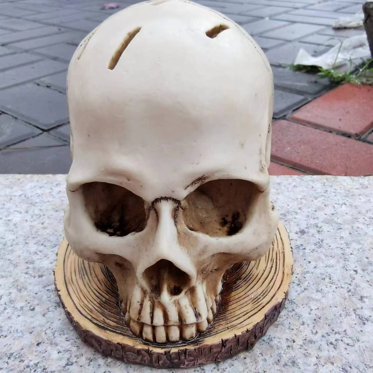 Decorative Halloween sculptures flower pots mummies creative crafts meditation skeletons - V.I.P Digital Presence