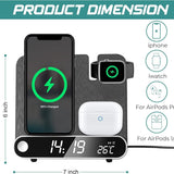 Multi functional clock wireless charging watch earphone wireless charging thermometer wireless charging 15W wireless charging - V.I.P Digital Presence
