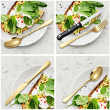 Stainless Steel Cutlery 48 Pcs Set Western Steak Knife Dinner Knife Main Dish Spoon Fork Dessert Spoon Set - V.I.P Digital Presence
