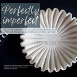 Groove lotus leaf edge decorative bowl - living room style coffee table bookshelf desktop style home retro decoration - V.I.P Digital Presence