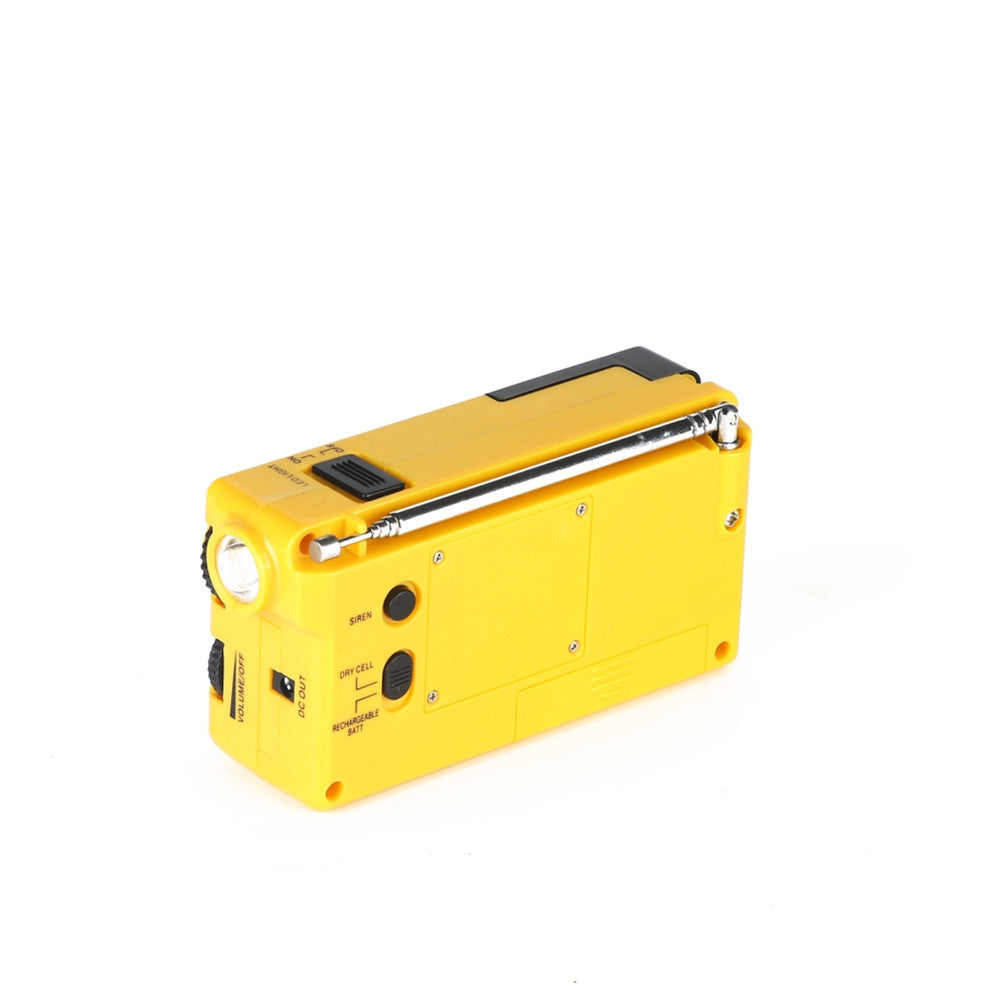 Outdoor Emergency LED Light Mini Hand-Crank Rechargeable AMFM Radio - V.I.P Digital Presence