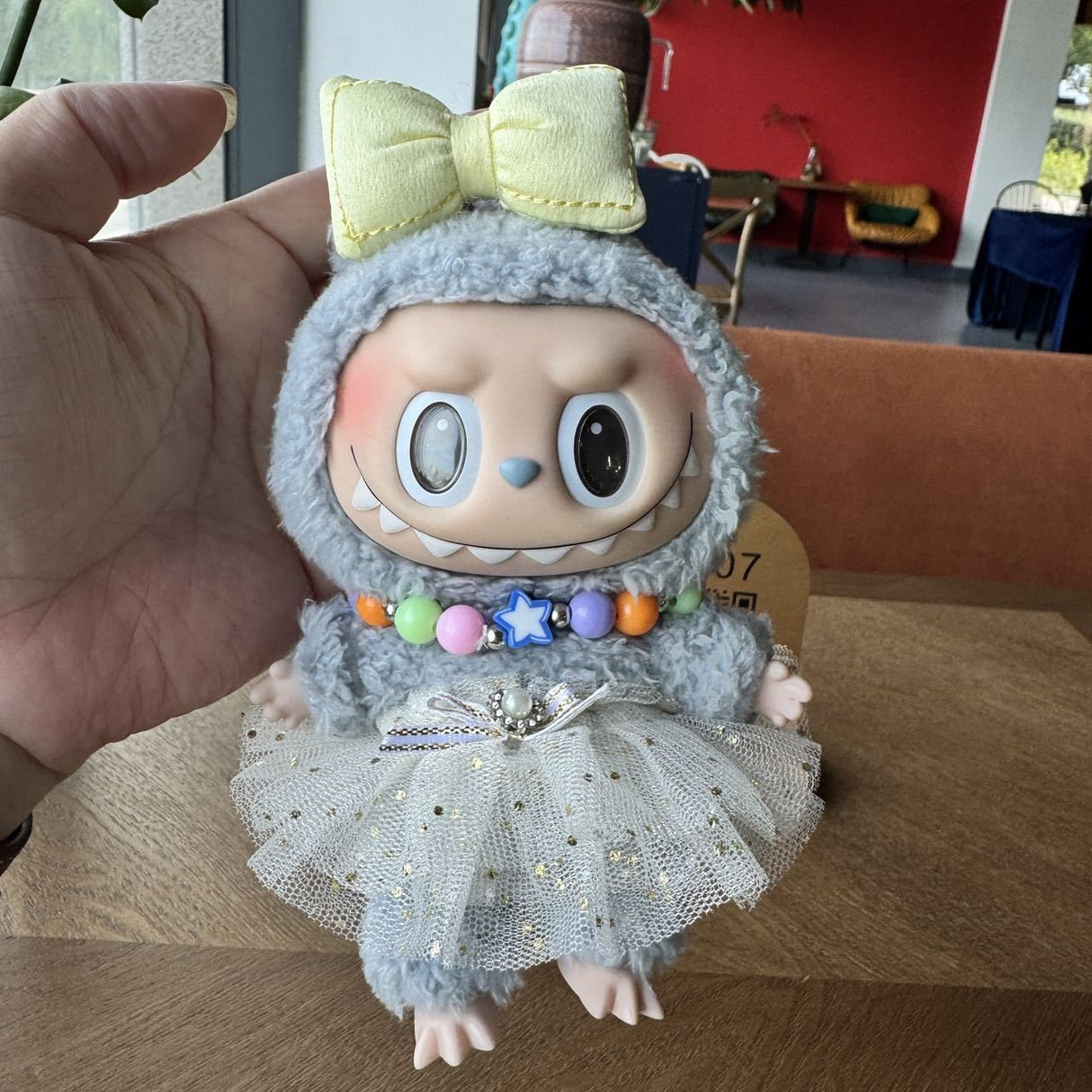 Labbubu Doll 17cm Labbubu Pendant Doll Clothes Accessories Shorts Keychain Air Cotton - V.I.P Digital Presence