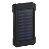 For Smartphone with LED Light Solar Power Bank Waterproof 20000mAh Charger 2 USB Ports External Charger Powerbank - V.I.P Digital Presence