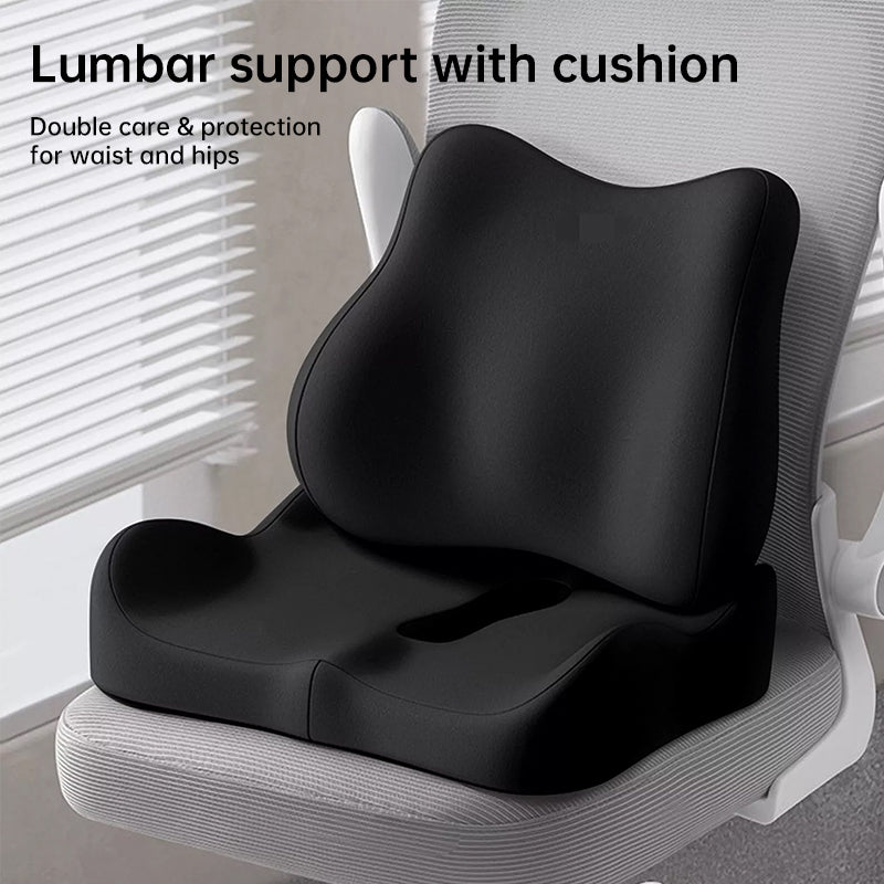 Memory foam car seat cushion. Ergonomic support. Relieves back/coccyx pain. Universal fit. - V.I.P Digital Presence