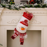 Christmas Decorative Socks 3D Elderly Elk Knitted Socks Children's Gift Bag Red Christmas Socks - V.I.P Digital Presence