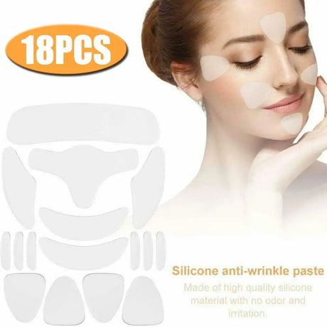 18Pcs Reusable Silicone Face Patch Set Anti Wrinkle Patches For Face Neck Forehead Eye Cheek Chest Pads Beauty Tools - V.I.P Digital Presence