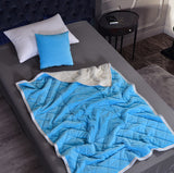 Manta de franela 2 en 1 para sofá de coche, cojín lumbar, manta de aire acondicionado, edredón de retazos plegable, ropa de cama