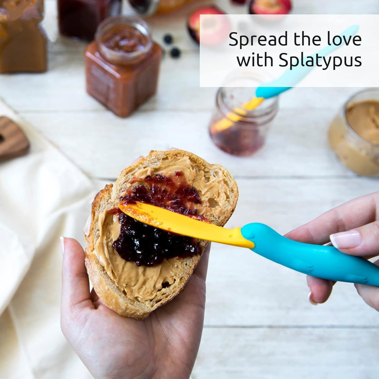 Silicone platypus toast spreading stick creative bread pie spreading knife seasoning brush cheese butter scraper - V.I.P Digital Presence