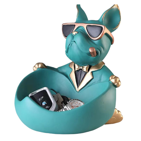 Cute French Bulldog Resin Figurine, Perfect for Table Decoration - V.I.P Digital Presence