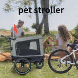 Outdoor Heavy Duty Foldable Utility Pet Stroller Dog Carriers Bicycle Trailer - V.I.P Digital Presence
