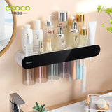 Toothbrush holder wall mounted home mouthwash cup electric non perforated dental tools, dental cylinder set holder - V.I.P Digital Presence