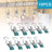 10pcs Stainless Steel Clothespins Laundry Clothes Pegs With Hook Portable Hanging Clothes Clip Wardrobe Clothes Organizer Hanger - V.I.P Digital Presence